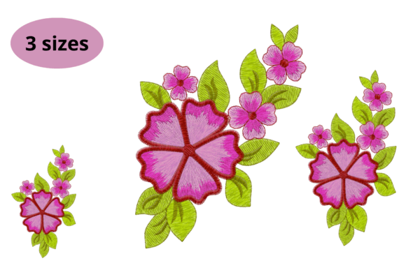 Bouquet Flowers Embroidery