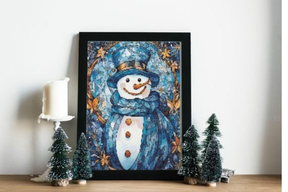 Counted Cross Stitch Pattern Snowman