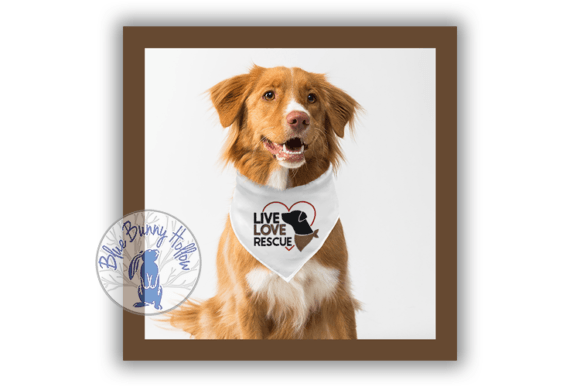 Live Love Rescue Embroidery Design